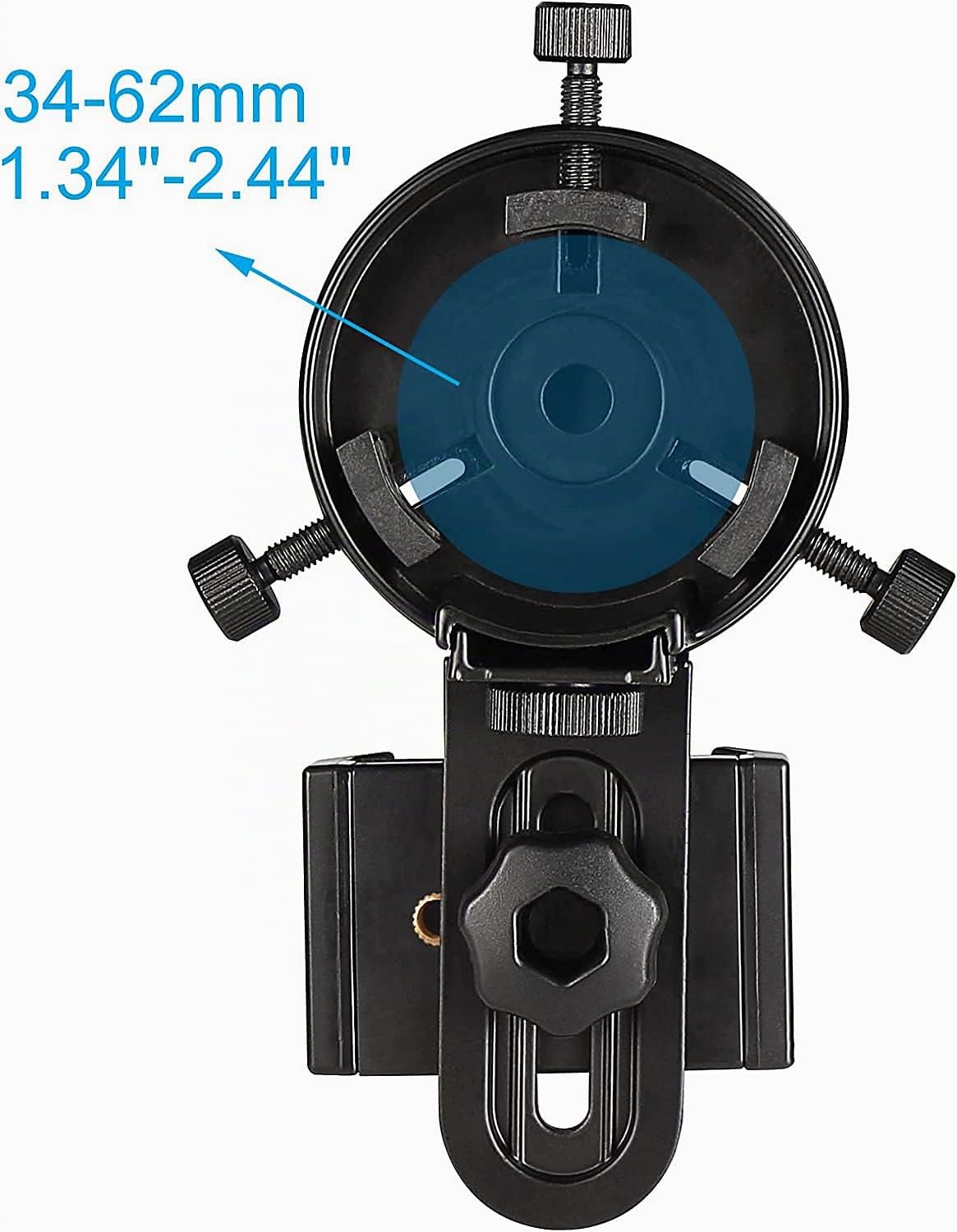 SOLOMARK Adaptador de teléfono celular: adaptador de fotografía funciona con prismáticos, monoculares, telescopios, telescopios, para iPhone, Samsung, HTC, LG y más