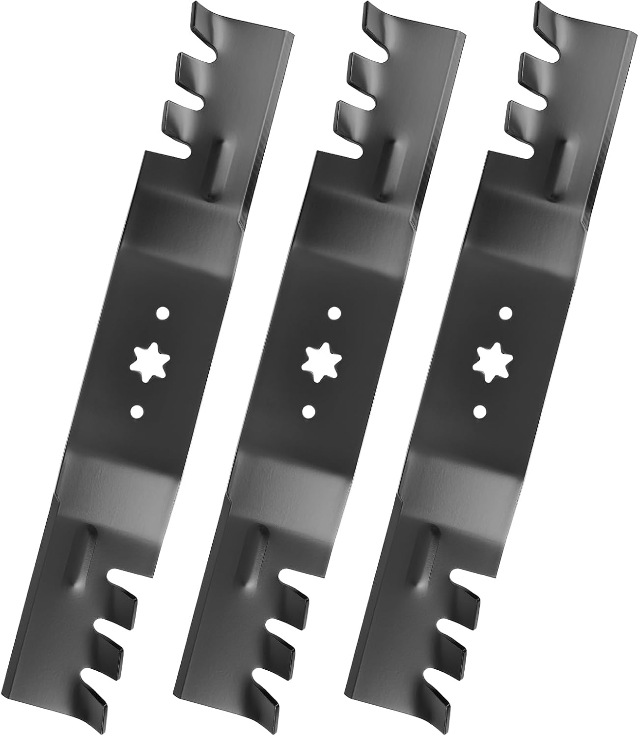 942-0677 Gator Mulching Blades for 54" Deck, 942-0677B Mower Blades Compatible with Cub Cad-et Craftsman MTD Toro Lawn Mower, Replaces 742-0677, 742-0677A, 742-0677B, 942-0677A, 3 Pack