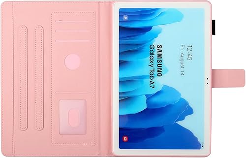 Miniatura 8 de YUNHOTIC Funda para Samsung Galaxy Tab A7 de 10.4 pulgadas versión 2020, (SM-T500T505T507) Funda plegable de piel sintética de alta calidad con