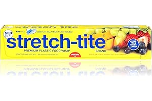 Jumbo Freezer Wrap Plastic Roll for Food Preservation (500 Sq Ft)