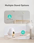 CuboAi Sleep Safety Bundle for Proactive Safety Alerts & Breathing Motion Detection: 2.5K QHD Night Vision WiFi Baby Monitor Camera, 2-way Audio, Temperature & Humidity Sensor, Lullabies & App Control