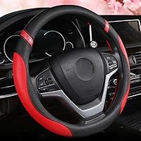 Vista 8 de Funda universal de cuero para volante para mujer, funda de volante para automóvil de 15 pulgadas (azul)