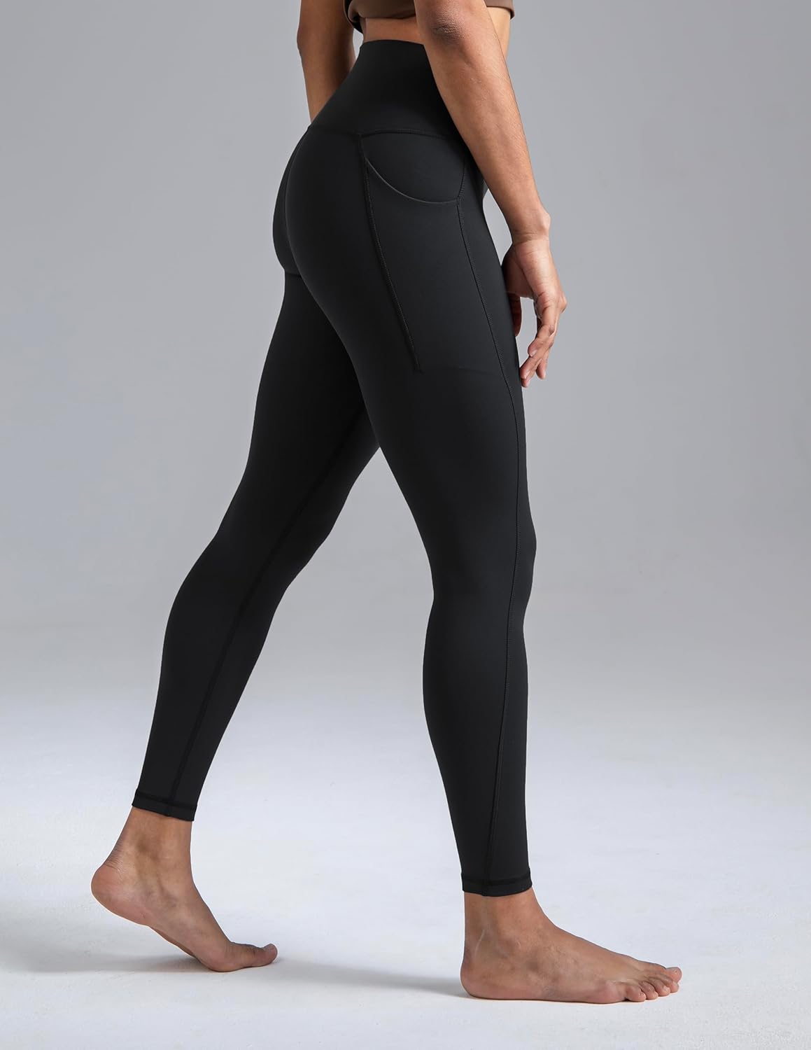 Colorfulkoala Women's Dreamlux High-Waisted No Front Seam Yoga Leggings with Pockets - Image 3