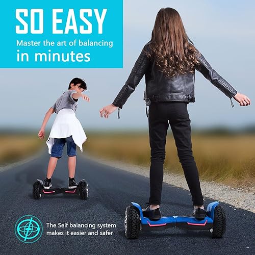 Miniatura 8 de Gyroor Warrior 8.5 inch All Terrain Off Road Scooter with Bluetooth Speakers and LED Lights,Self Balancing Scooter for Kids ages 6-12 and Adults