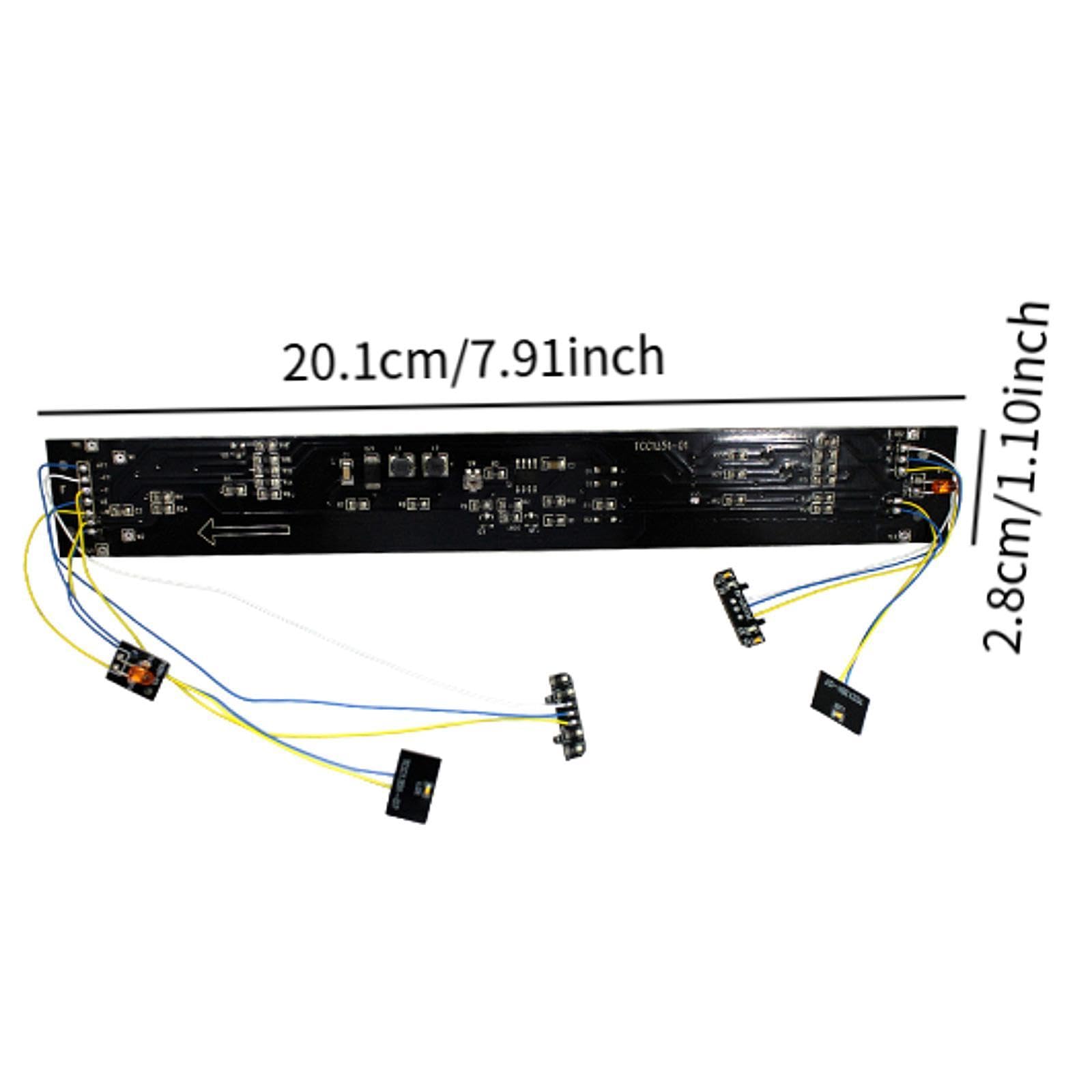 Baoblaze Circuit Imprimé Professionnel pour Trains Ho à L'échelle Ho 1/87 avec Effets Lumineux et Sonores
