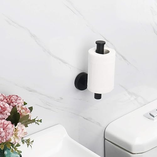 Miniatura 3 de NearMoon Portarrollos de papel higiénico para baño, acero inoxidable SUS304 de alta calidad, para montaje en pared, para baño, cocina, baño (paquete