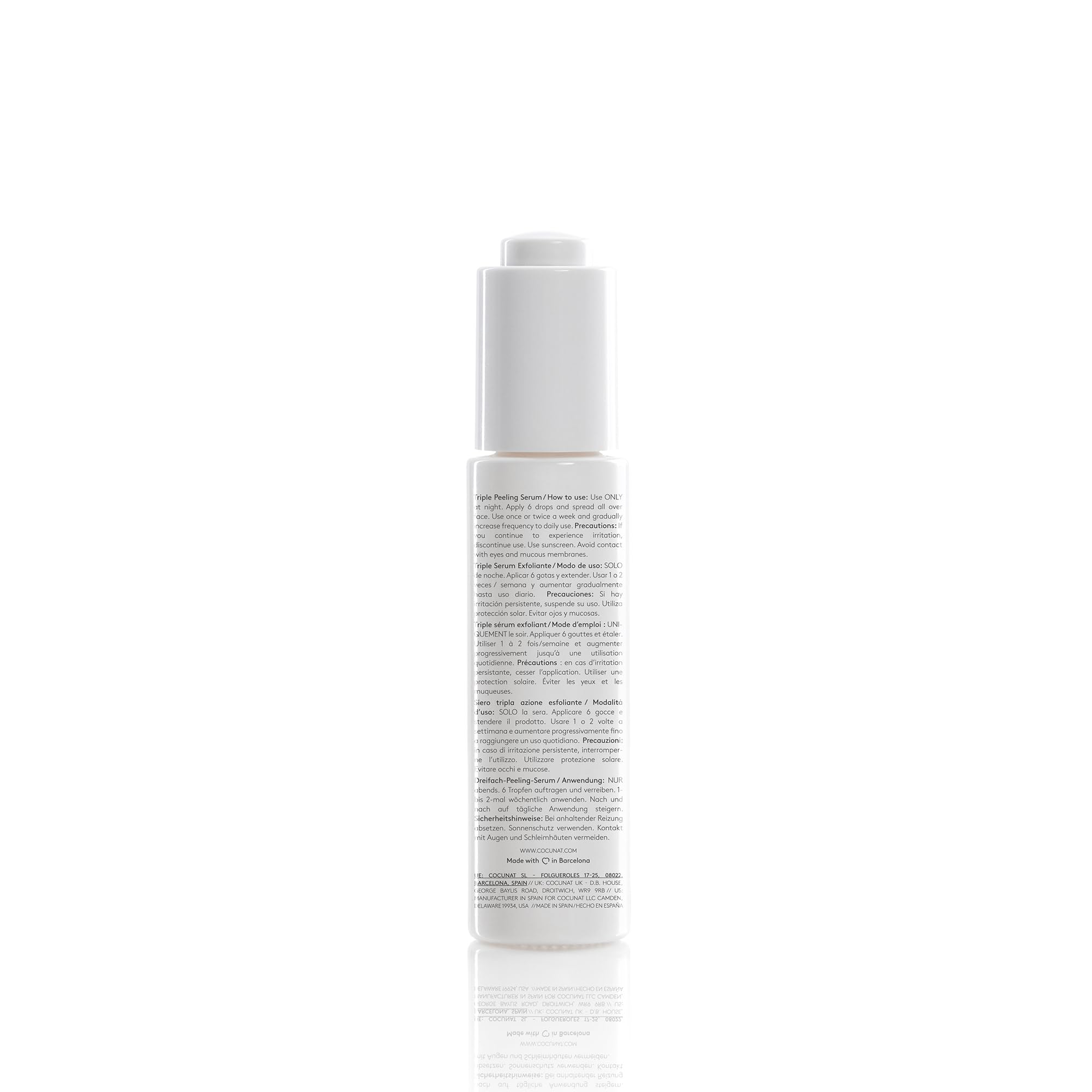 COCUNAT Triplo Siero Esfoliante AHA COMPLEX 10% Peeling Anti-Età 30ml | Peeling viso quotidiano con Acidi Glicolico, Mandelico e Lattico. Rinnova la pelle, riduce rughe e macchie.