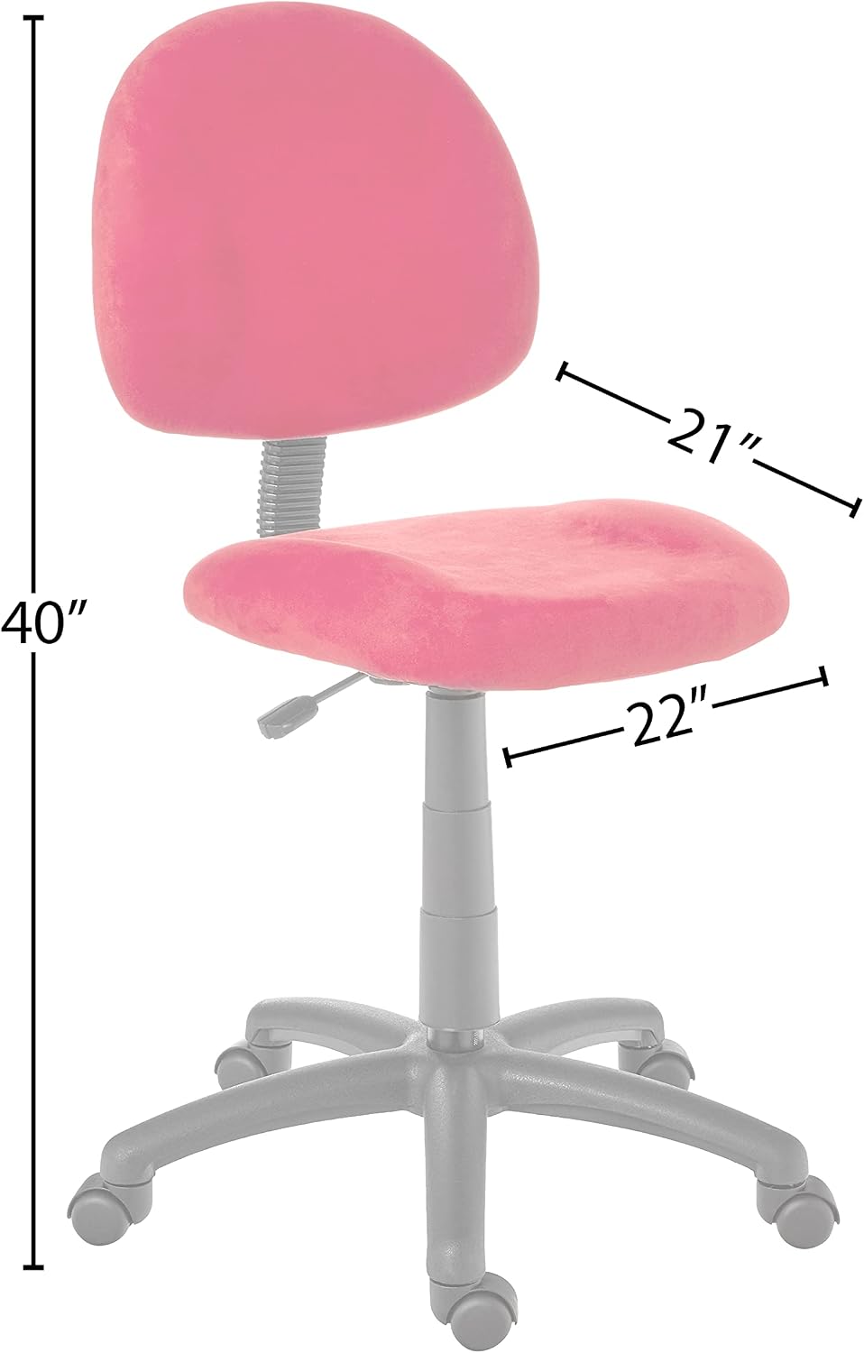 Up To 60% OFF Boss Office Products Perfect Posture Delux Microfiber Task Chair without Arms in Red