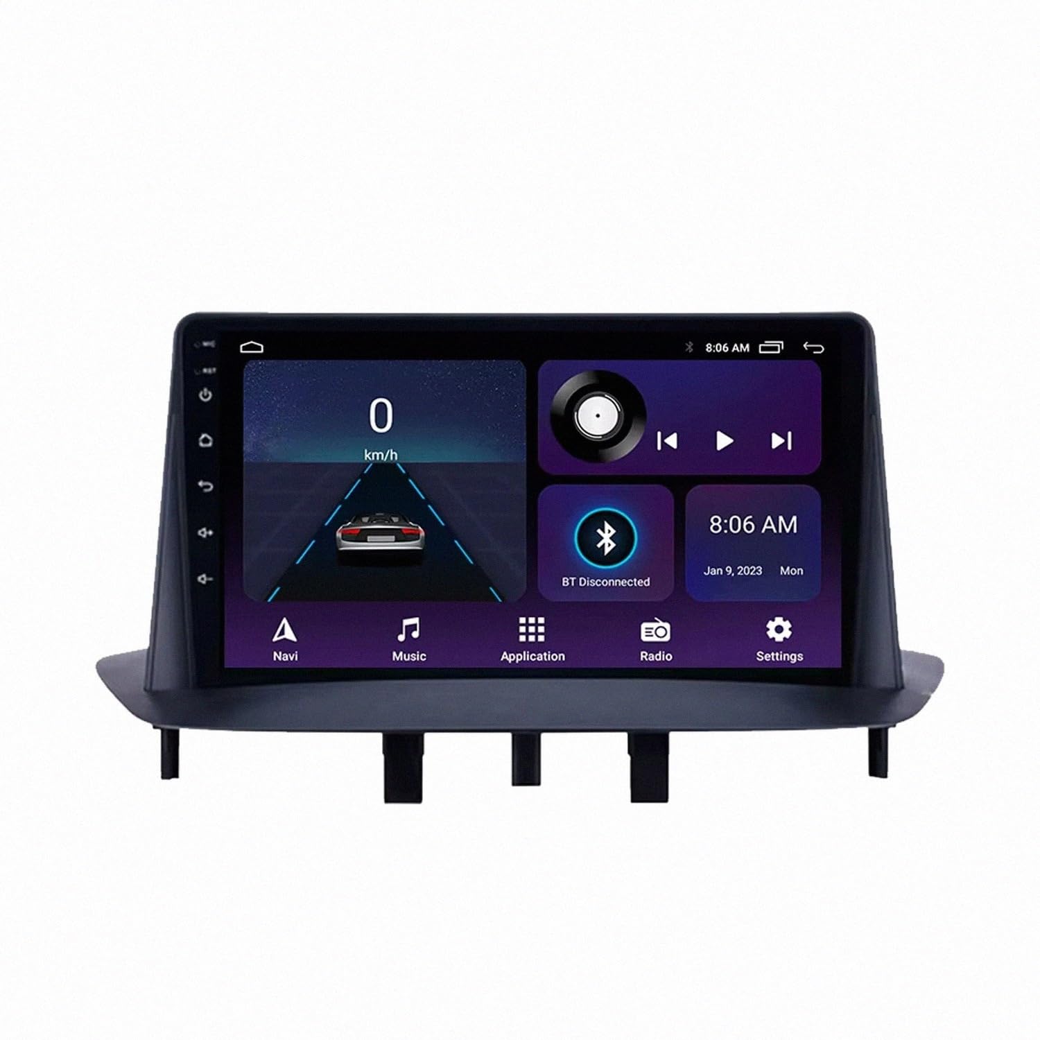 Radio Coche 2 DIN con Android Auto Inalámbrico para Nissan Murano Z51 Bluetooth 8