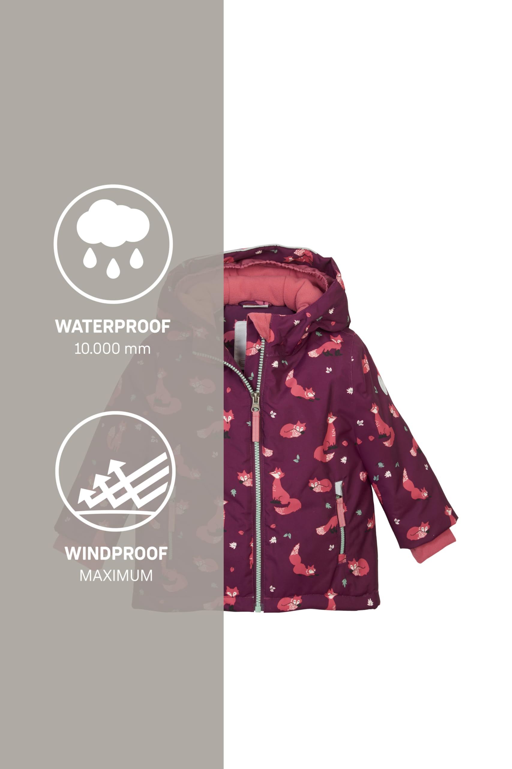 first instinct by killtec Fisw 29 Mns Ski Jckt Giacca da sci/giacca funzionale con cappuccio e paraneve Unisex - Bimbi 0-24