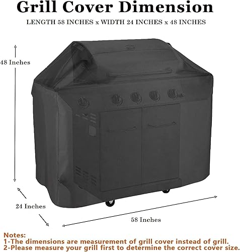 Miniatura 4 de Funda para parrilla de gas de barril de cerdo para parrilla al aire libre, regalos para hombres - Funda resistente para parrilla de gas Weber