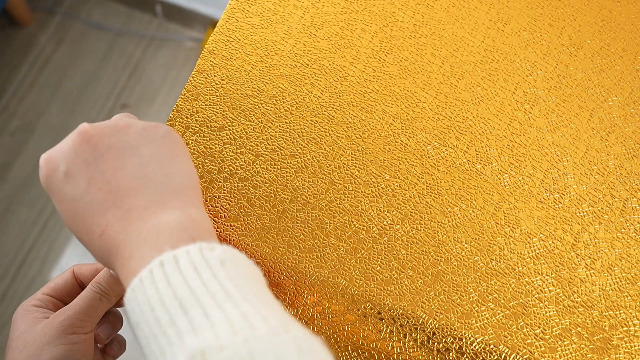 Feisoon Gold Texture Contact Paper Peel and Stick Wallpaper