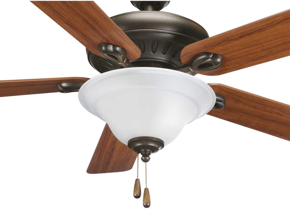 Progress Lighting 2-Light Ceiling Fan Light, Trinity Collection, Indoor, P2628-01WB, Unfinished