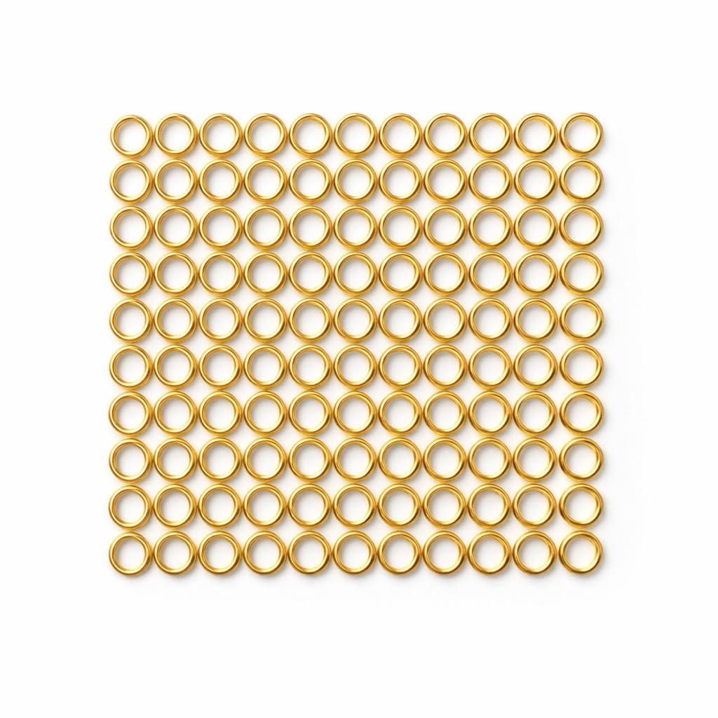6mm Gold Open Jump Rings for Jewellery Making and Resin DIY Crafts, 100 Pieces-image-5