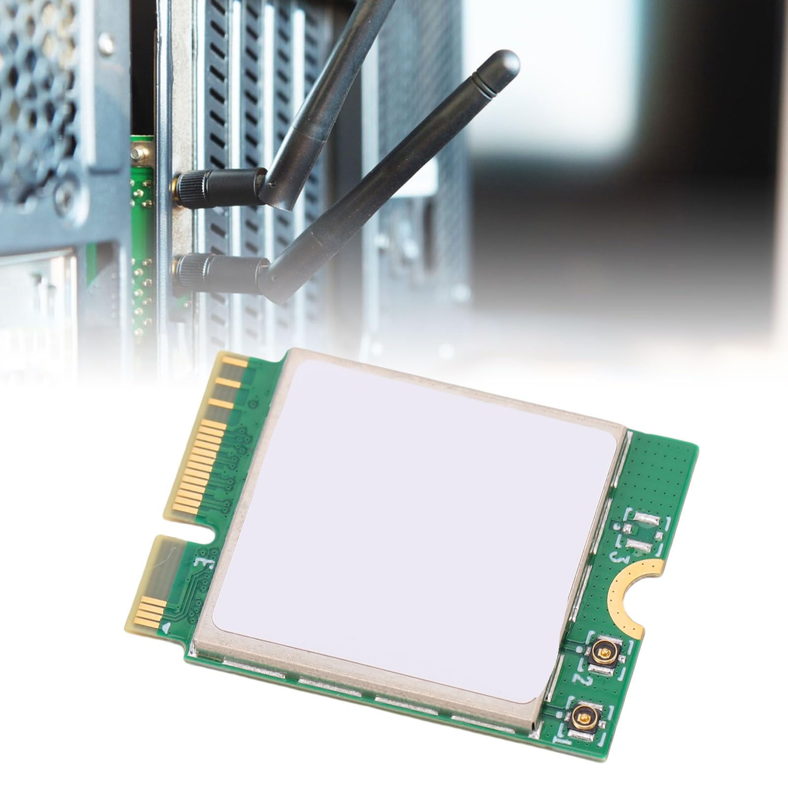 Carte WiFi 7 pour PC De Bureau, Adaptateur sans Fil Tri-Bande 2,4 Ghz, 5 Ghz Et 6 Ghz, Bluetooth 5.4, Interface NGFF M.2, avec Deux Antennes 8 Dbi, pour 10 11