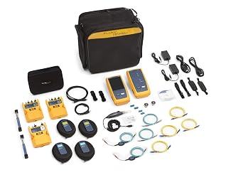 Fluke Networks OptiFiber & CertiFiber Pro QUAD OTDR and OLTS for Fiber Optics Certification and Troubleshooting, V2, with WiFi & Inspection