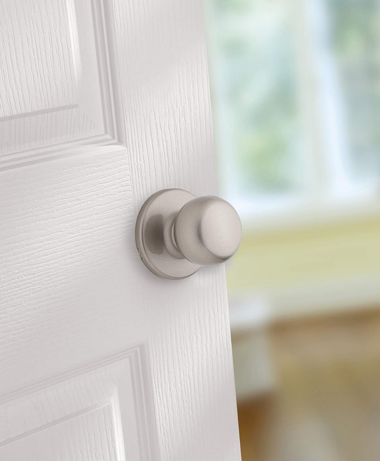 Satin Nickel Fairfax Passage Door Knobset