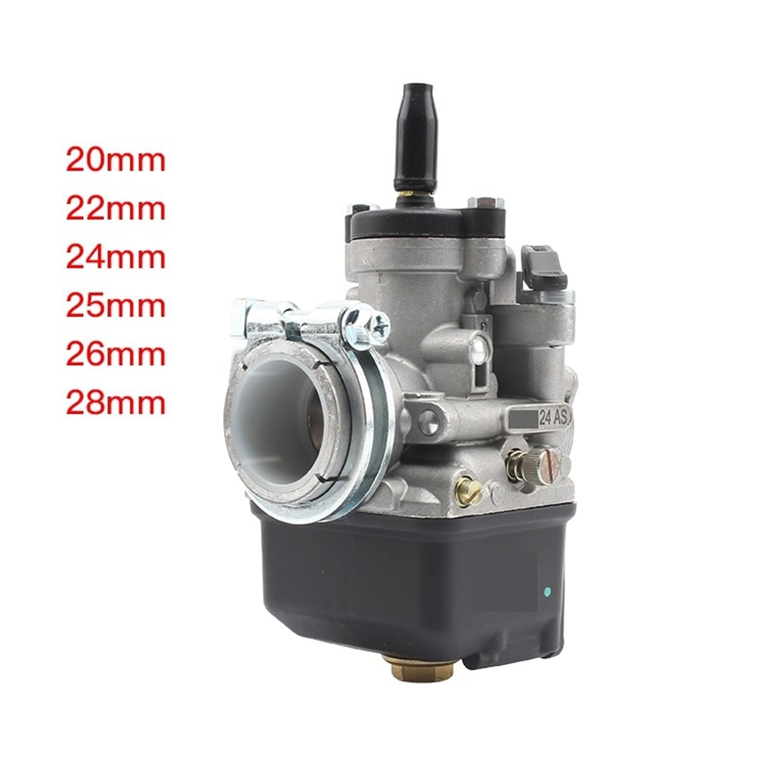 Gaźniki motocyklowe gaźnik silnika Pasuje do Dellorto Pasuje do PHBL 20 24 25 26 28mm Gaźnik motocyklowy 2T 4T Silnik suwowy Wyścigi skuter Tuning(25MM)
