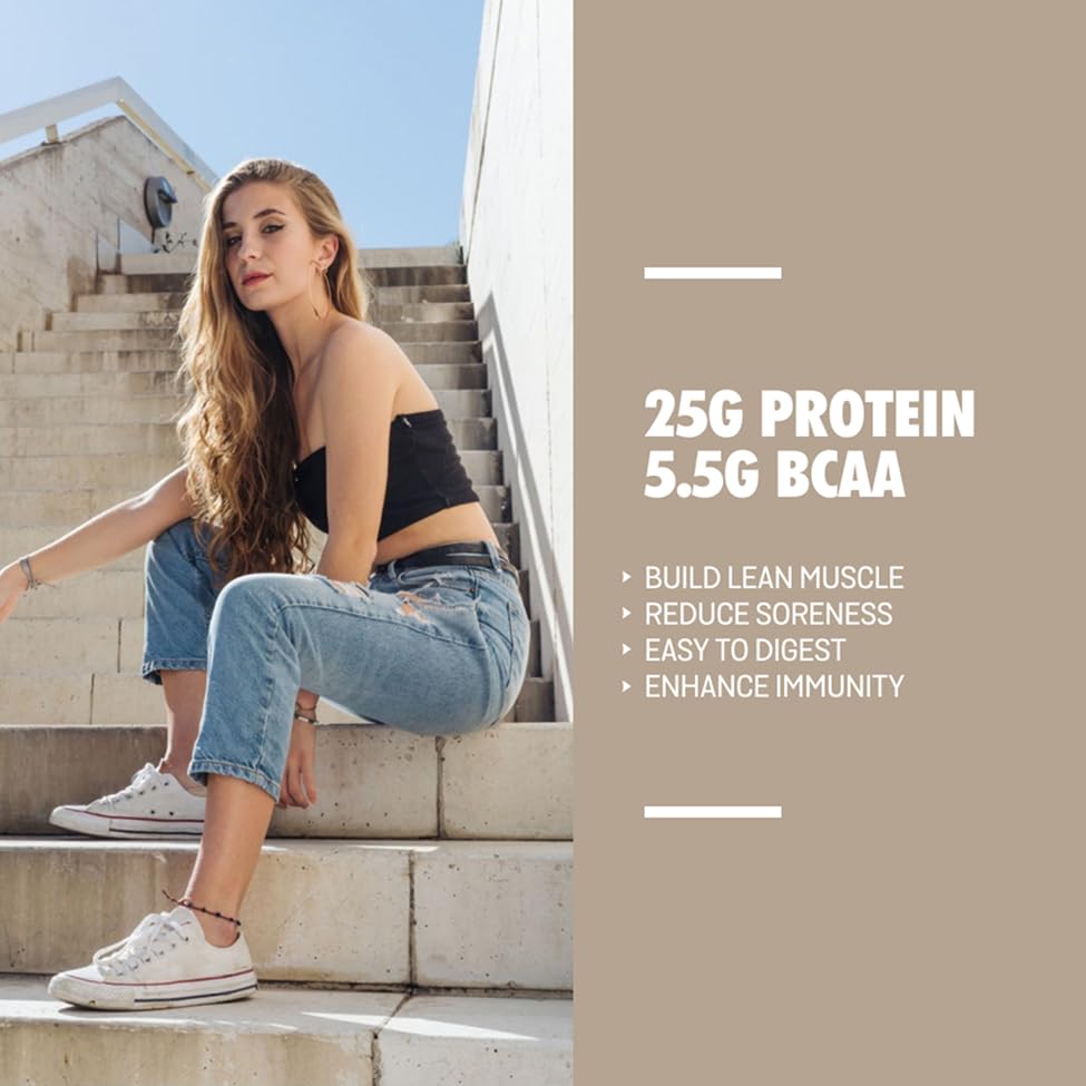 Image of Sparkfusion Plant Protein Powder Isolated Pea & Brown Rice Protein | 25g Protein per Sachet | 5.5g BCAA | Vegan, Gluten Free & Sugar Free | Alphonso Mango Flavour | Pack of 10 Sachets