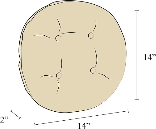 Miniatura 4 de Klear Vu - 14307-278P Omega Gripper - Cojines antideslizantes para taburete, paquete de 4, color castaño