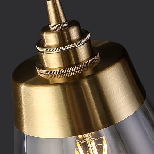 Miniatura 4 de Mini lámparas colgantes de latón con acabado dorado lámpara colgante de techo ajustable para mesita de noche comedor isla de cocina sobre mesa