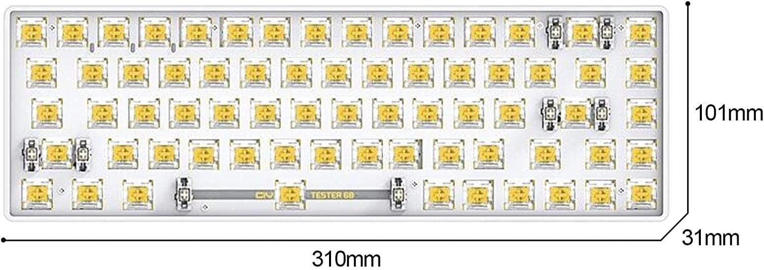 メカニカルキーボード本体60% 68キー配列　tester68 Amazon | Tester68メカニカルキーボードキットラップトップPC用