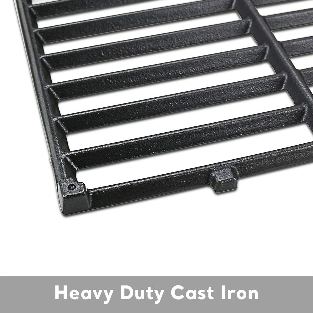 Denmay 7637 Grilles de Cuisson 44,5 x 26cm pour barbecues à gaz Weber Spirit E-210, E-220, S-210, S-220 Series（2013-2017, avec bouton de brûleur avant）