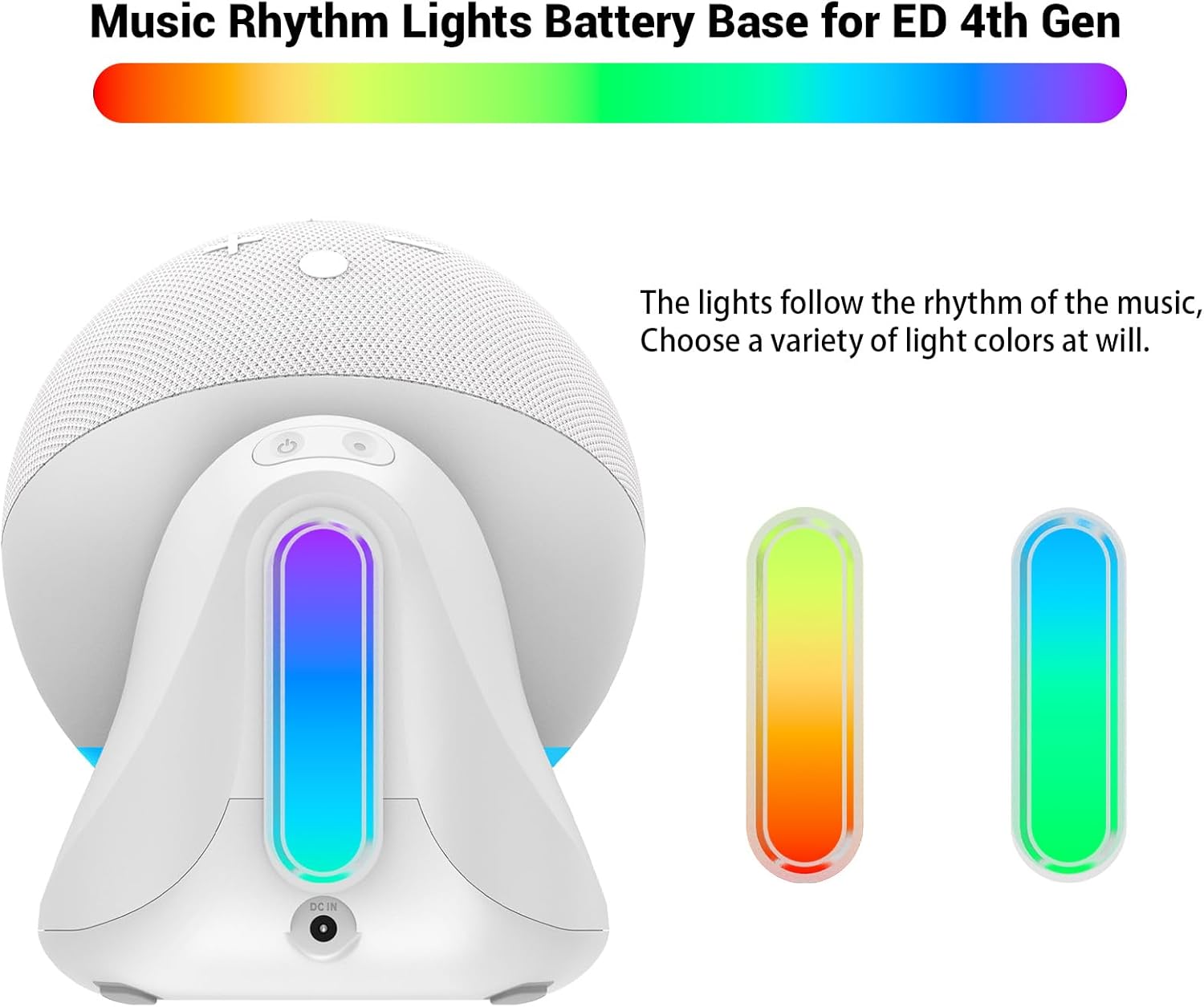 Fanxoo ED4 Battery Base with music rhythm lights