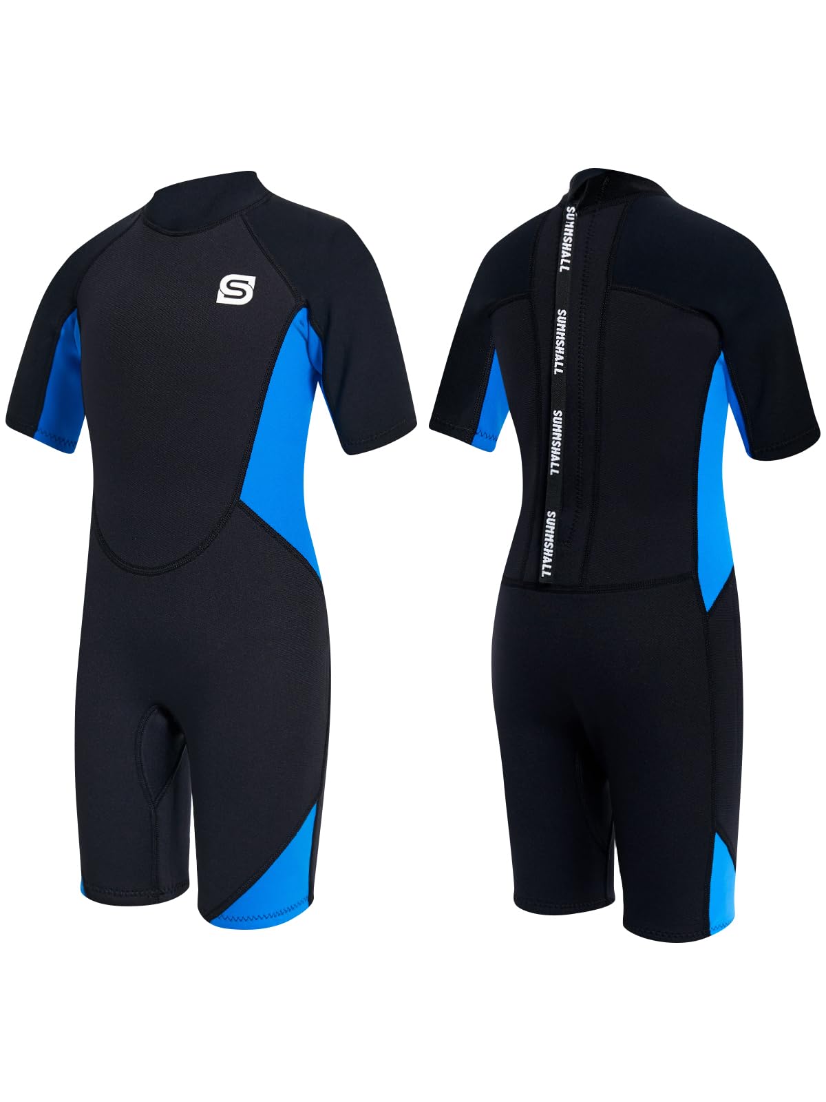 Summshall Kids Wetsuit for Boys & Girls, 2mm Neoprene Wetusits with UV50+ Protection – Keep Warm, Soft & Stretchy Youth Wet Suit for Swimming, Snorkeling & Surfing