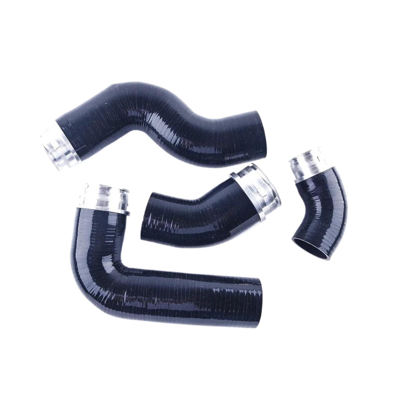 Mashrgx Black Intercooler Hose For Vw For Golf Gti Mk5 Mkv Fsi 2.0T Turbo Silicone Intercooler Coolant Boost Hoses Set(Black)