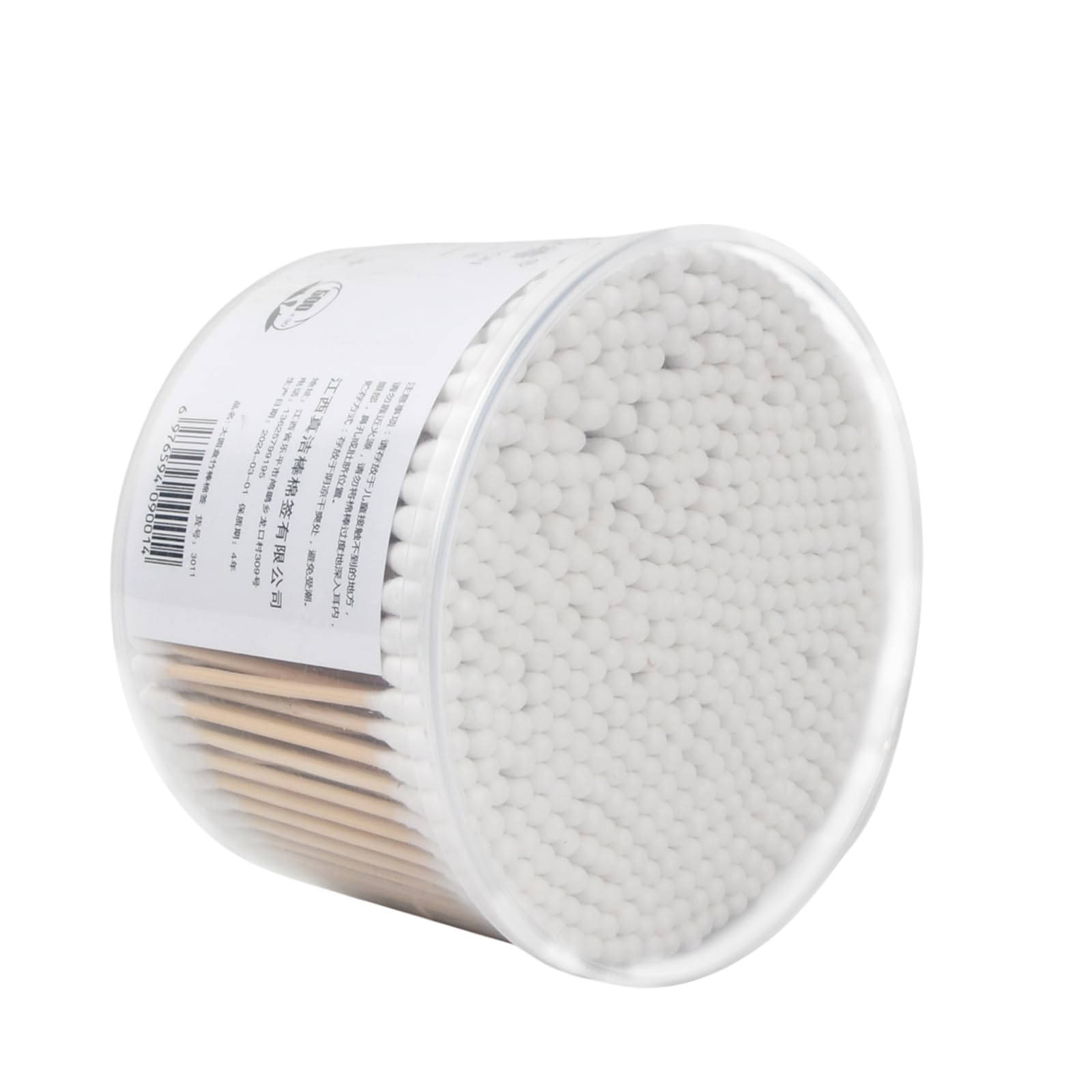 500 Pezzi Bastoncini Cotonati, Cotton Fioc di Bambù, Bastoncini di Ovatta, Bastoncini di Cotone di Bambù, Cotton Fioc per Tamponi di Cotone per la Cura delle Orecchie e Il Trucco