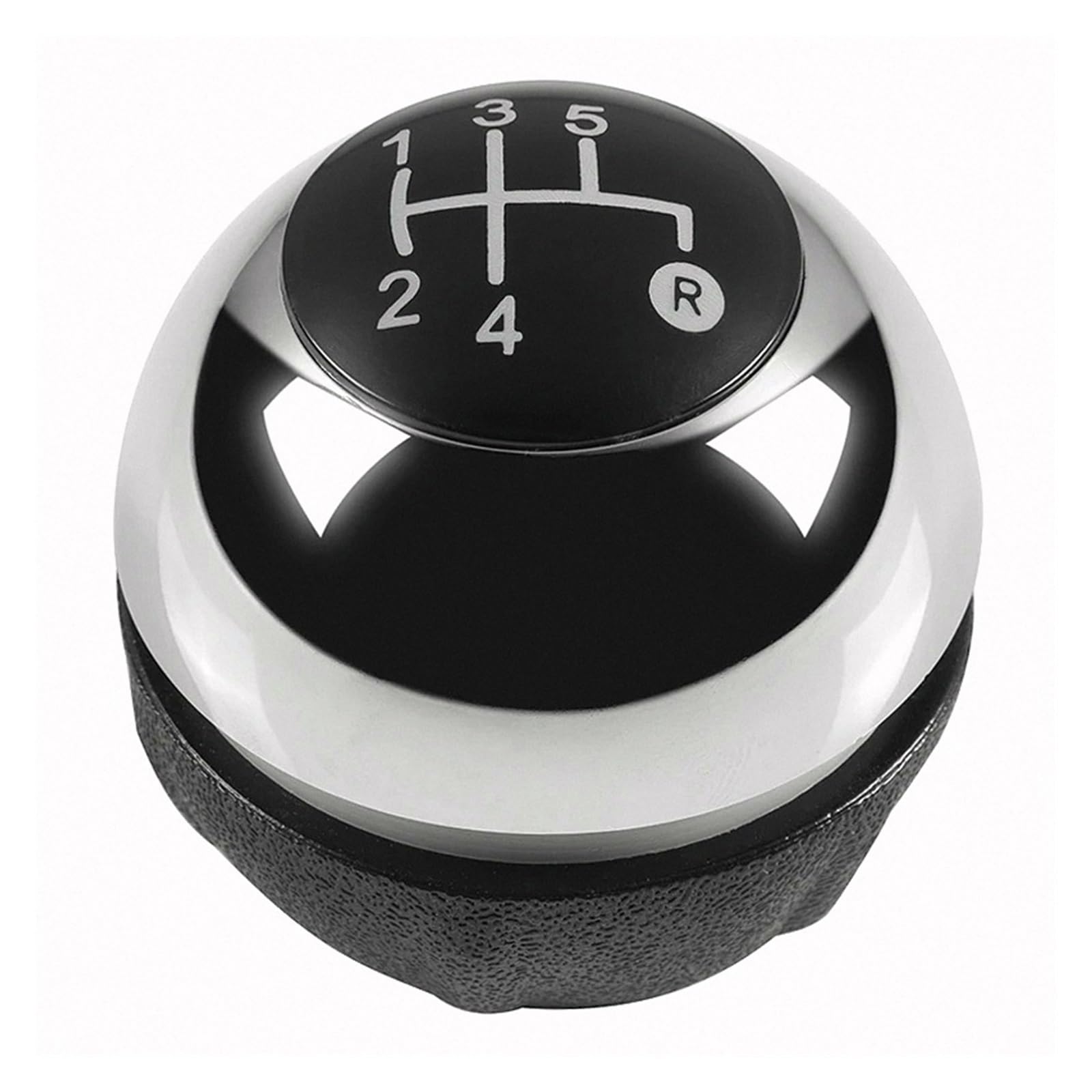 GLBLPEXELR for Fiat 500 500C 2007-2018 Sporty Gear Shifter Knob ABS/Leather