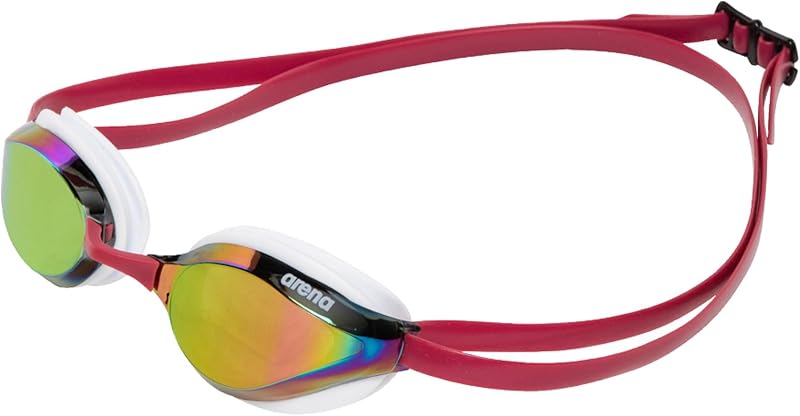 lentes de natación ARENA unisex Python Racing para hombre y mujer antivaho sin fugas Max Comfort doble correa, lentes espejadas/no espejadas