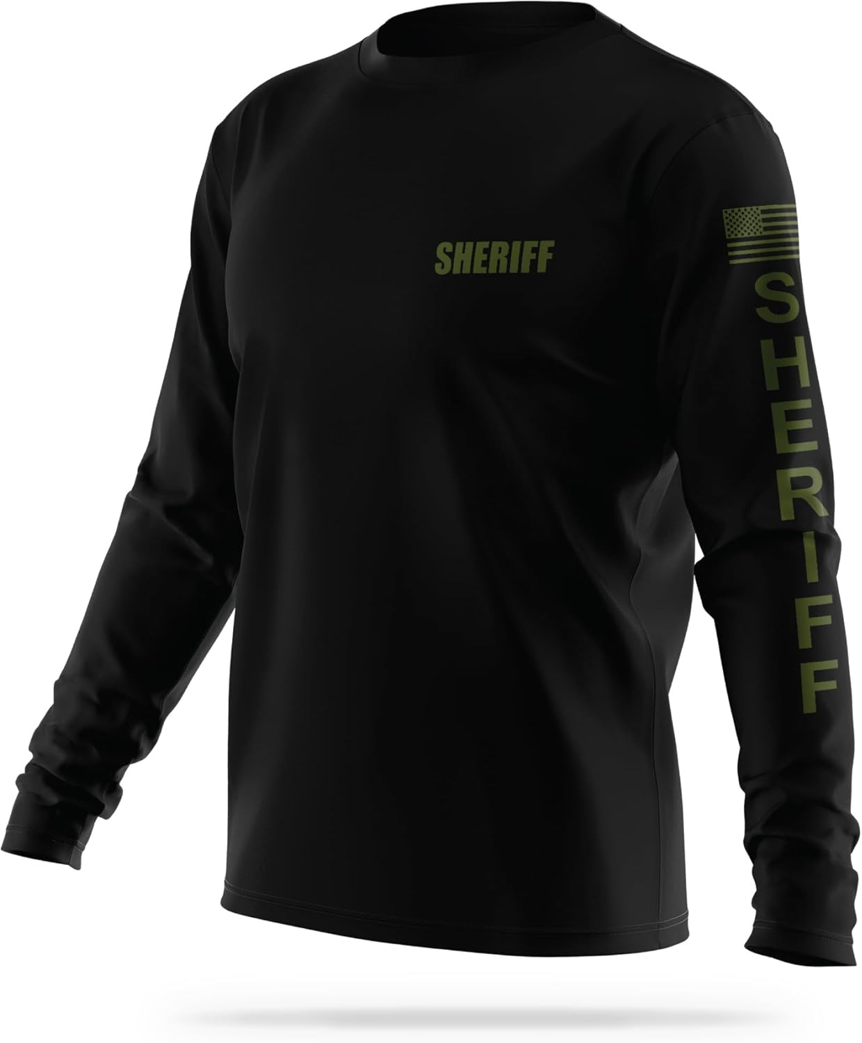 Sheriff Utility Long Sleeve - USA Patriotic Shirt - Durable Breathable Moisture Wicking Law Enforcement