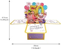 Vista 14 de Tarjeta de cumpleaños número 18 – Tarjeta de cumpleaños encantadora para niñas que cumplen 18 años – Ideal para hijas, nietas y sobrinas