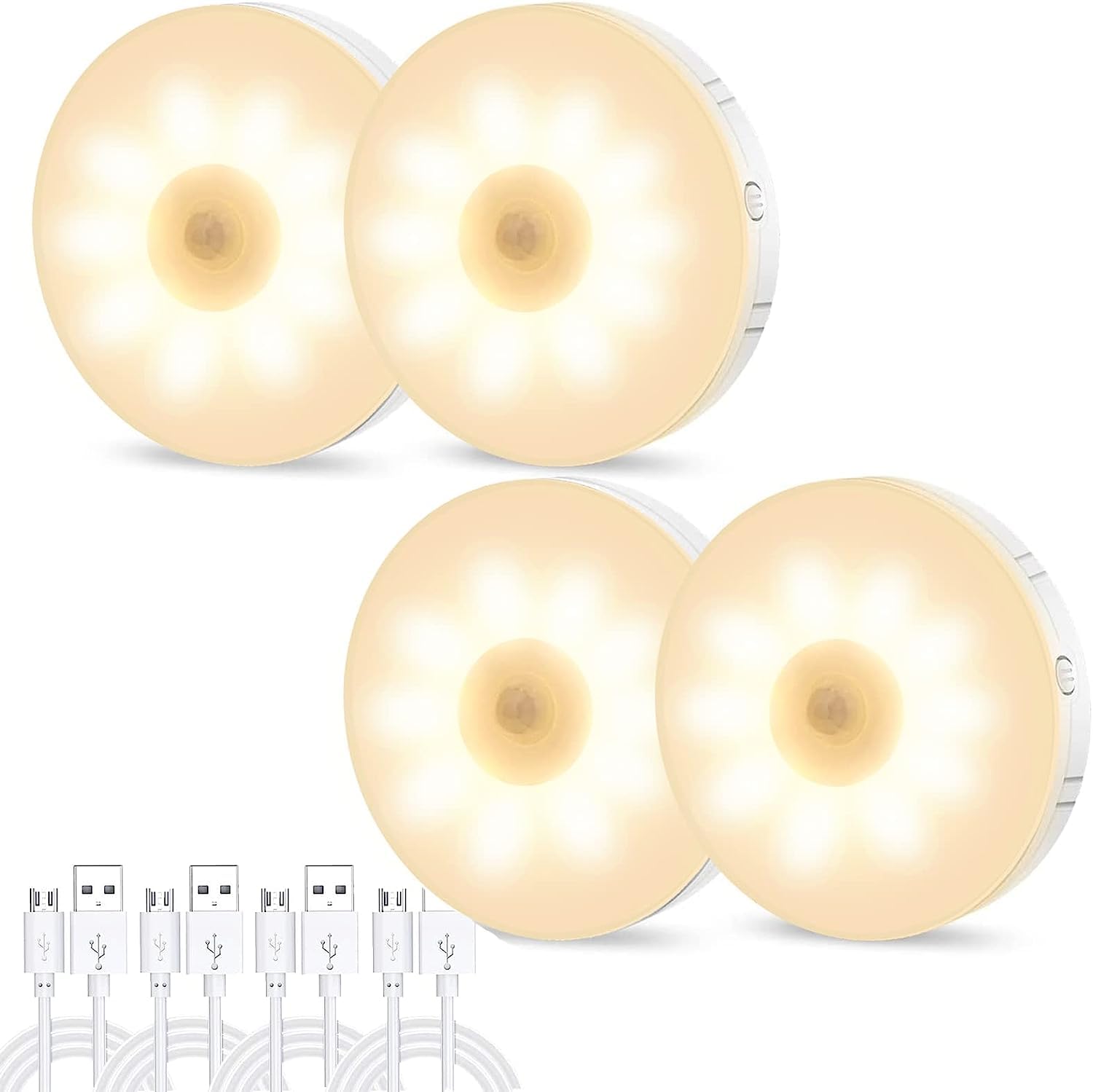 Broistan Motion Sensor Light for Home with USB Charging Pack of