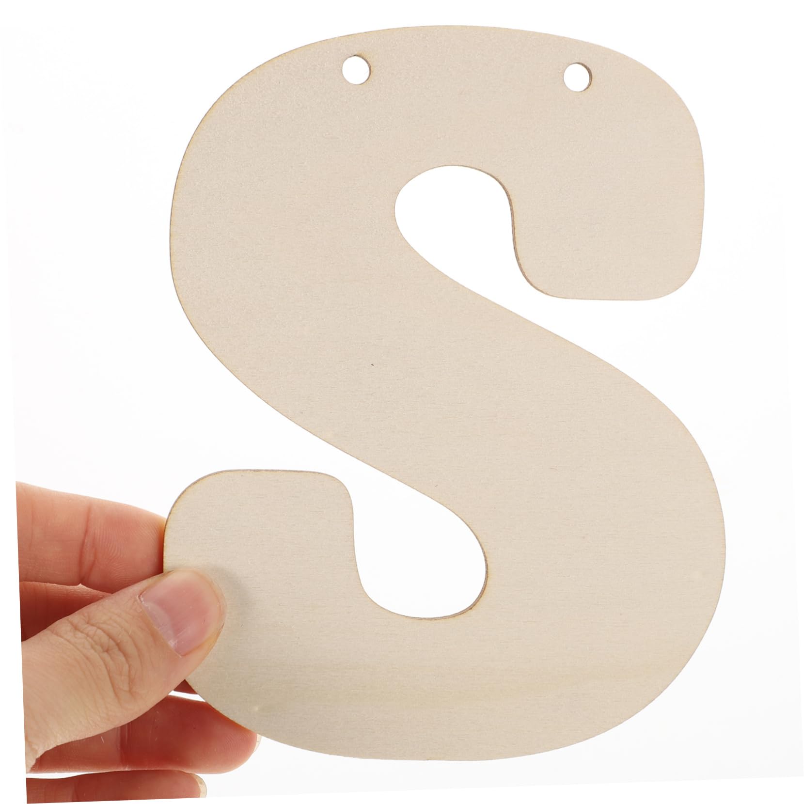 EXCEART 66 Pezzi Lettere in Legno Beige, Superficie Liscia, Decorazioni per Artigianato, Strumento per Imparare L’alfabeto e Comporre Nomi