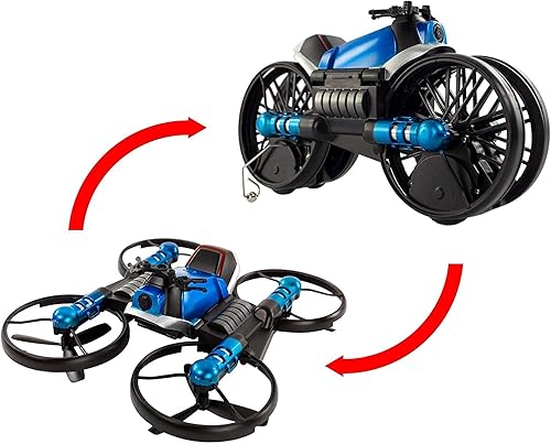 Drone 2 Bike  Vehículo dos en uno que se transforma de dron a motocicleta  Control mediante controlador de mano o aplicación para teléfono