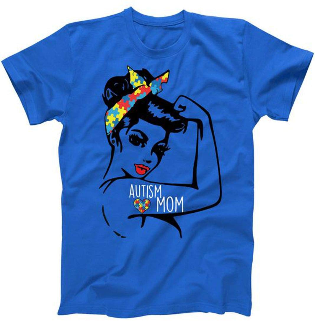 Autism Mom Autism Awareness Strong Puzzle T-Shirt