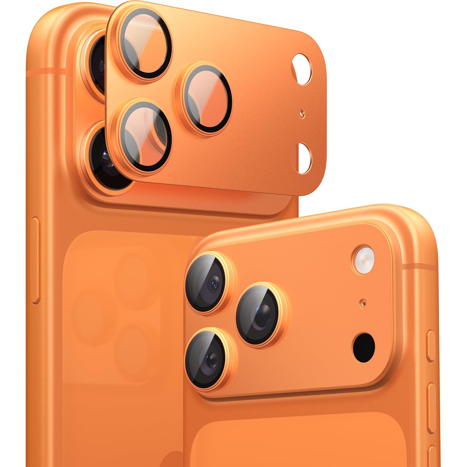 Photo 1 of TORRAS for iPhone 17 Pro Camera Lens Protector, Cosmic Orange, 1 Pack