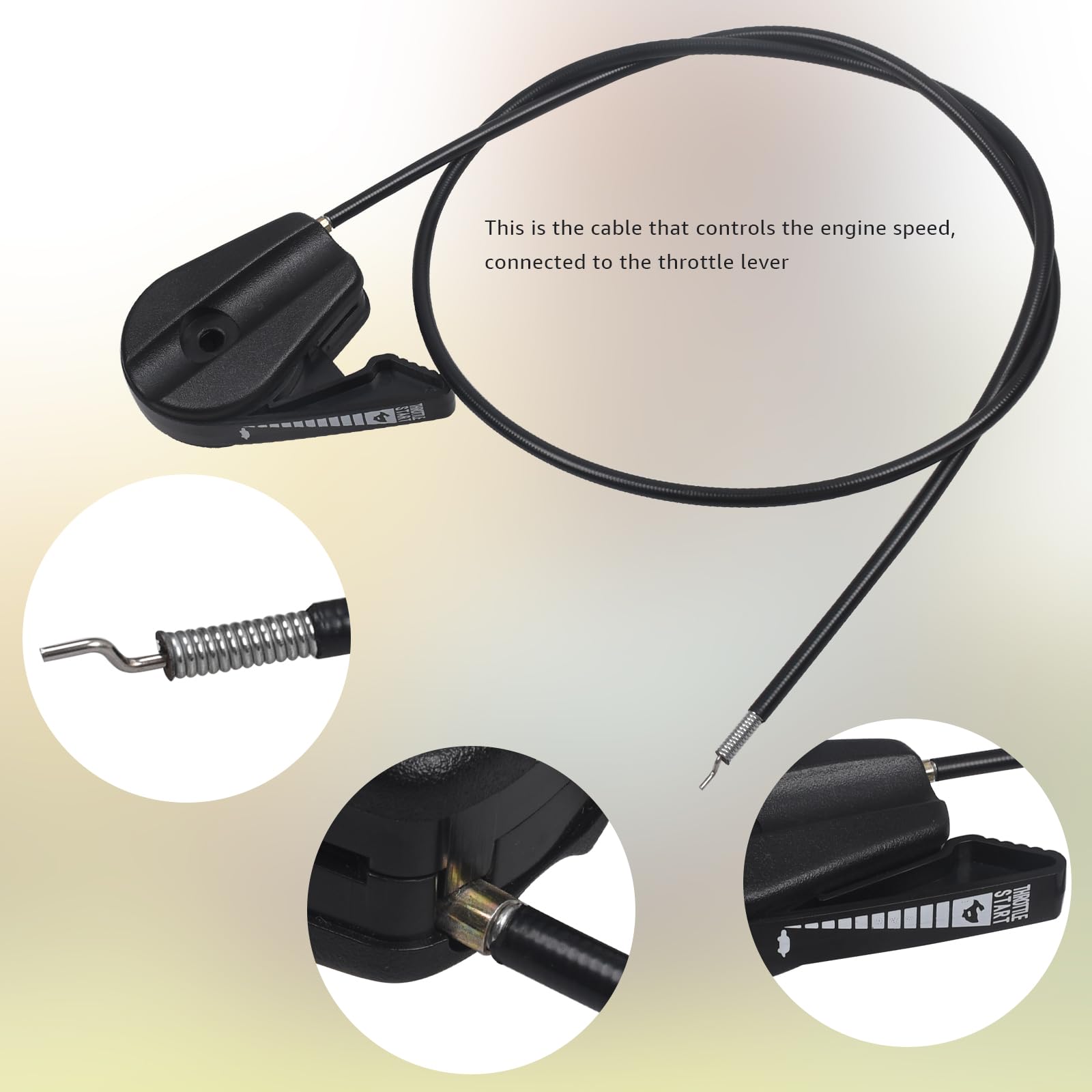 Honda Mower Throttle Cable - 17850-VG3-D01 -7
