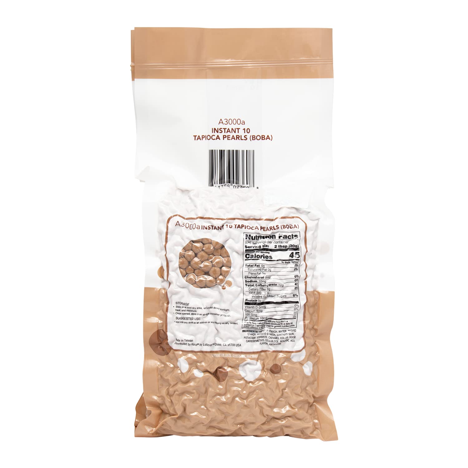 Tea Zone 6 Pound Instant 10 Tapioca Pearls (Boba), 6 Count
