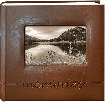 Pioneer Photo Albums "memories" Embossed Frame Cover Photo Album 200 Pockets Hold 4x6 Photos, Brown