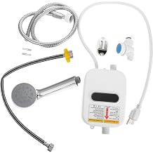 Portable Instant Electric Water Heater for Shower - Electric Shower Hot Water Faucet Kitchen Bathroom Heater Hose Bathroom