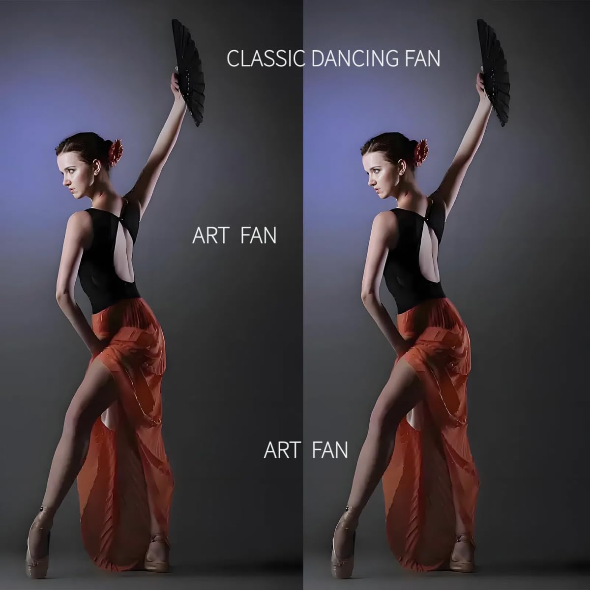 New 10PCS Folding Hand Fans, 8.4" Mysterious Oriental Stylish Vintage Bamboo Silk Fan. Ideal for Dancing, Party, Home Decor and Events （10Pack, Mixed Colors）