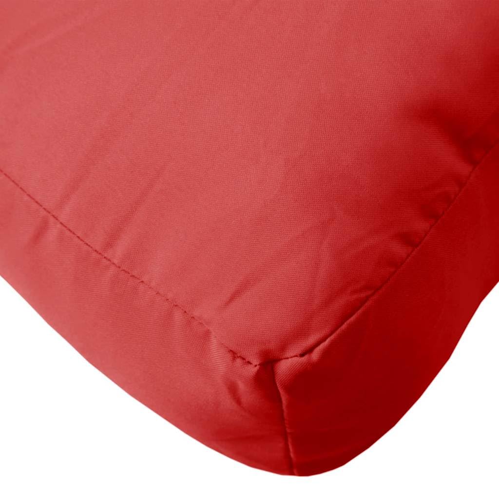 Cojín para palets rojo, 60 x 60 x 9,5 cm, tejido Oxford, cómodo cojín para palés, para muebles de jardín, exteriores, salón europeo y salón