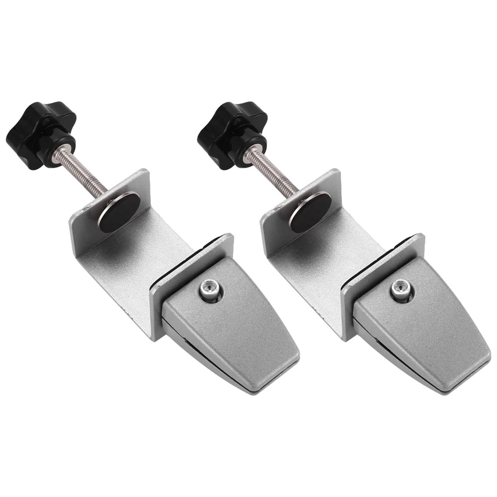 Lsnnmu One Color 4Pcs Office Desk Divider Clamp Privacy Screen Clip Holder Bracket Baffle Partition For Table -Silver For Desk