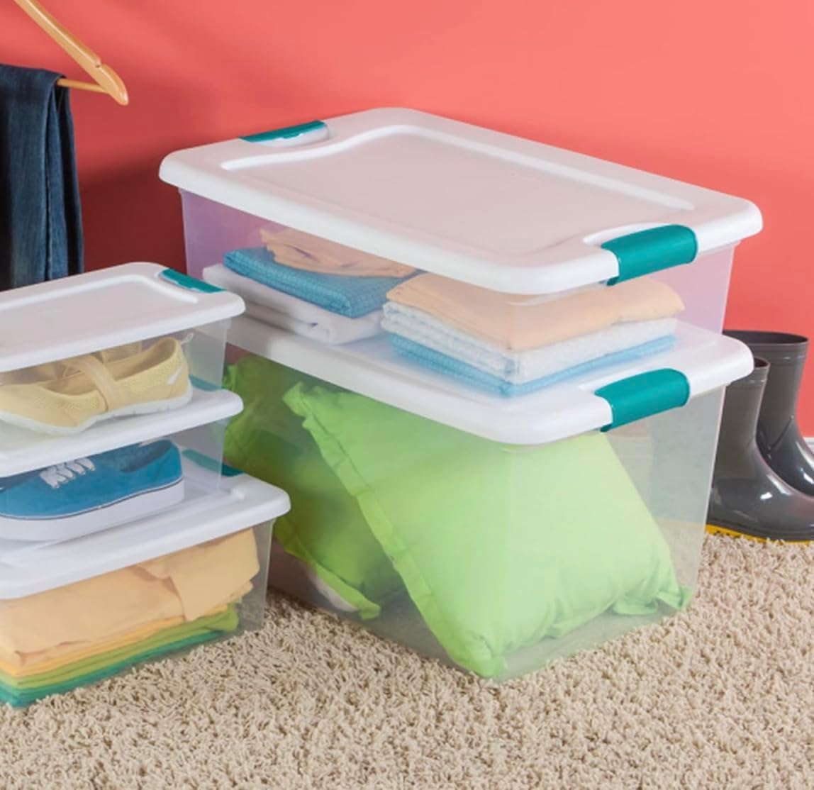 Latching Storage Box, 32-Qt