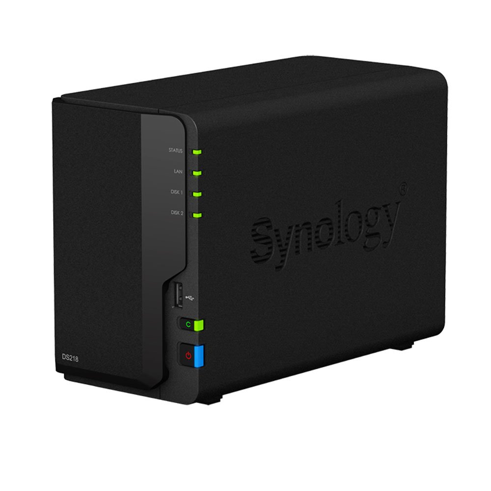 Synology Ds218.–.Nas (Homeplug) Couleur Noir