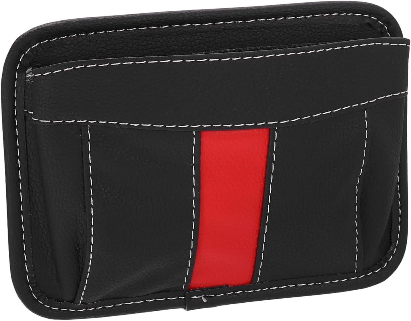 sourcing map Car Seat Side Pocket Organizer PU Leather Auto Door Console Storage Bag Car Seat Gap Filler Multifunctional Car Pocket Pouch for Keys Coins Phone Sunglasses, Black